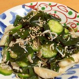 副菜の定番！わかめとしらす干しのさっぱり和え